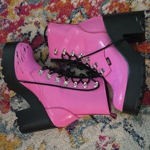 ROC Pink Platform Boots